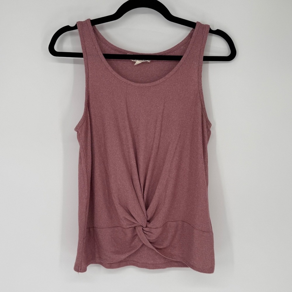 Pink Republic‎ Shirt Womens Medium Desert Mauve Pink Boho Twist Cottagecore